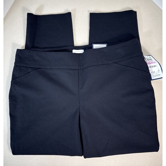 Charter Club Black Cambridge Slim Straight Stretch Pull On Dress Pants 22W - Picture 3 of 15
